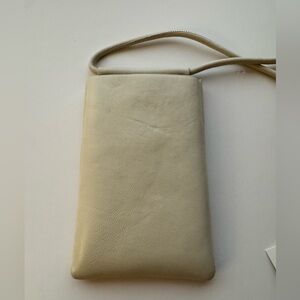 Zara Cream Minimalist Crossbody Cellphone Bag  NWT